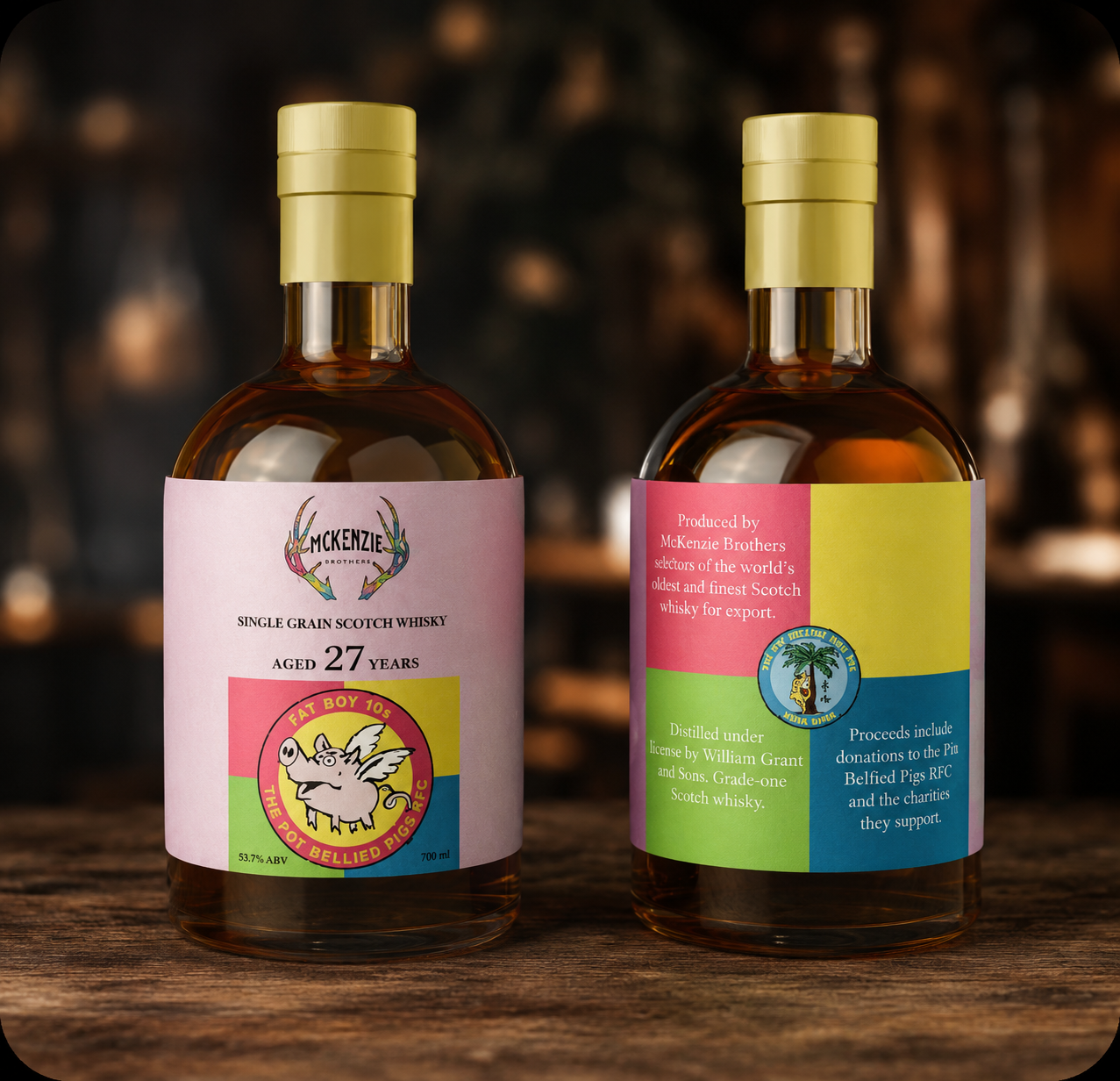 Pot Bellied Pigs, Fat Boy 10s  Single Grain Scotch Whisky